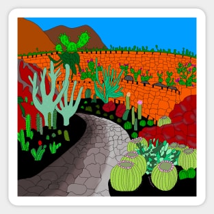 Cactus Garden Lanzarote Canary Islands Sticker